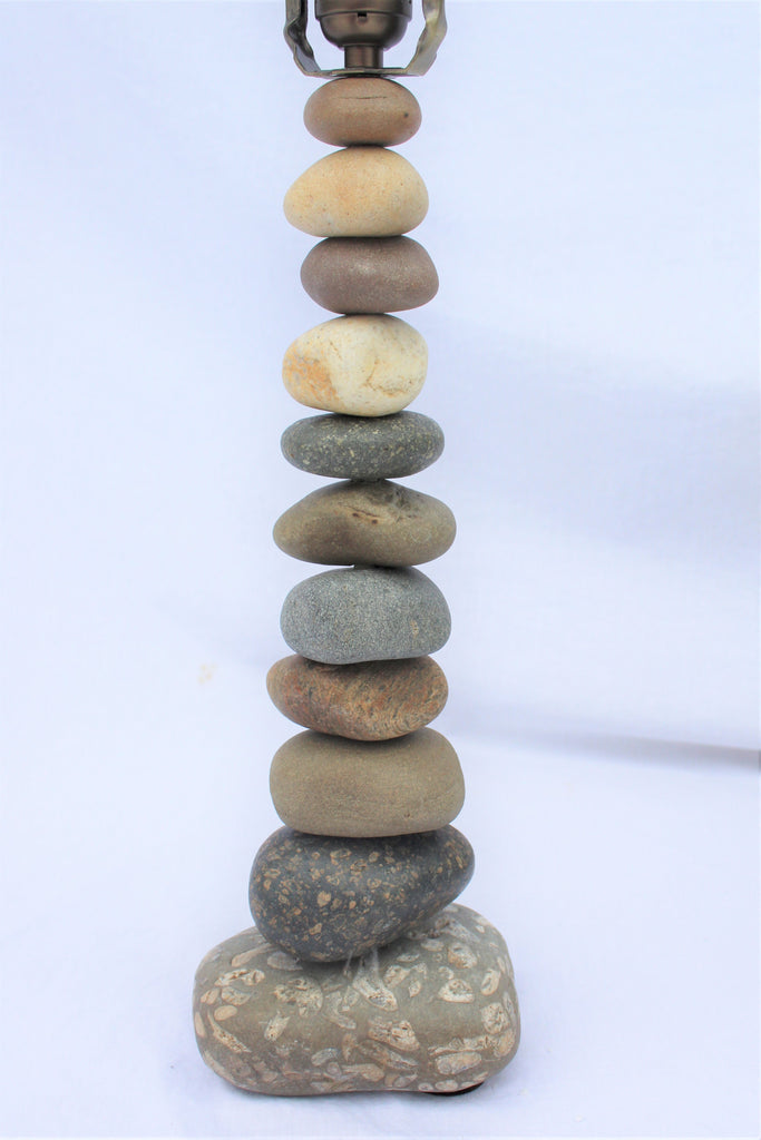 stacked stone lamp base