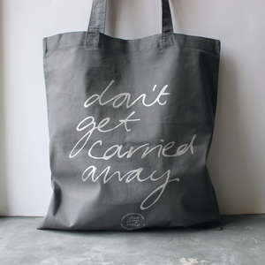 get carried away tote black