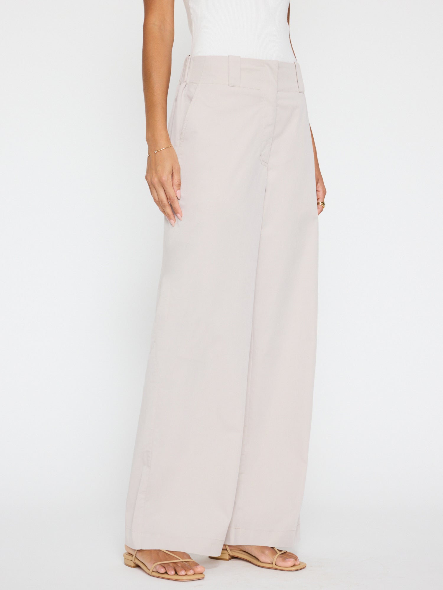 Brochu Walker The Alida Pant In Silver Grey