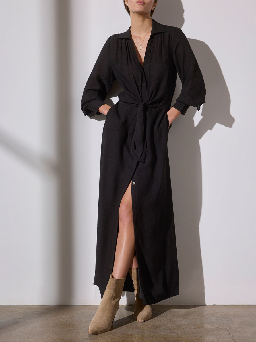 Women's Madsen Maxi Dress in Black Onyx