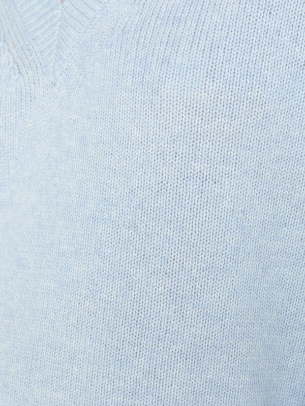Brochu Walker | Women's V-neck Layered Pullover Sweater in Skye Blue