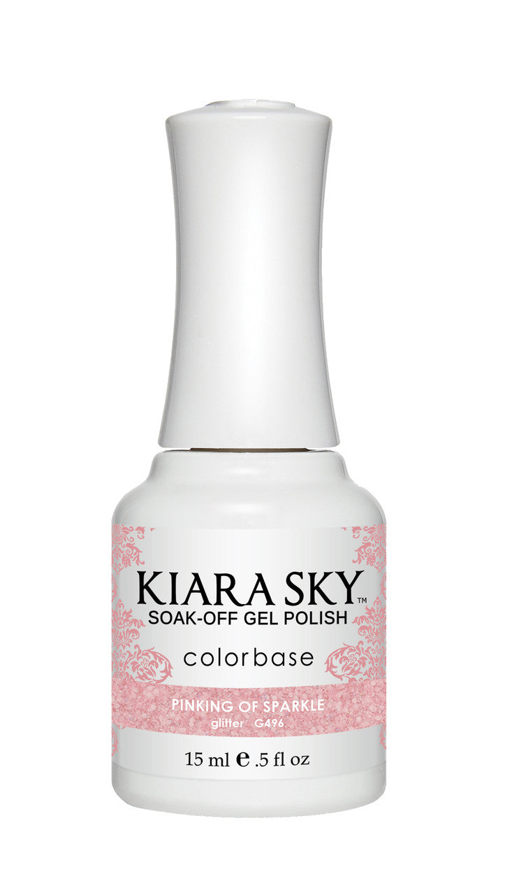 Kiara Sky Gel Polish - G496 PINKING OF SPARKLE