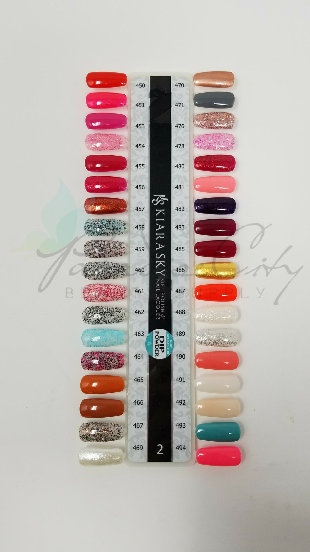 Kiara Sky Swatch Pallet for Gel Polish, Nail Lacquer, & Dip Powder