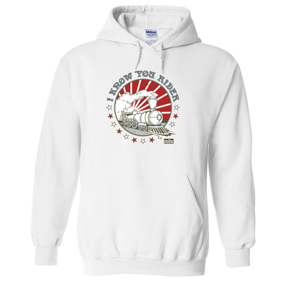 I Know You Rider - Throwback Hooded Sweatshirt – Relix Marketplace