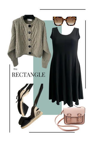How to dress your rectangle shape over 50.