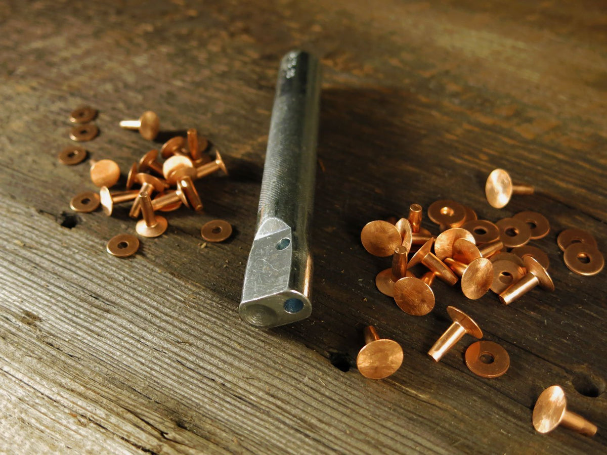 Copper Rivet Kit for Leather TheSterlingBuckle