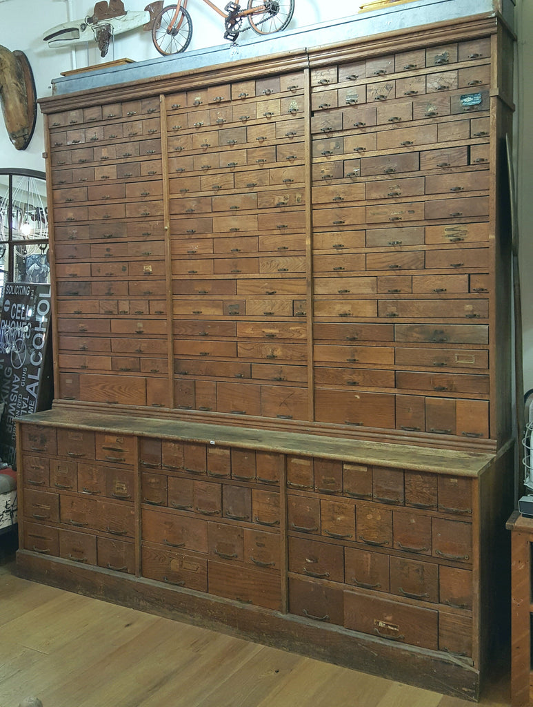Early 1900 S San Francisco Hardware Store Cabinet Antiquities