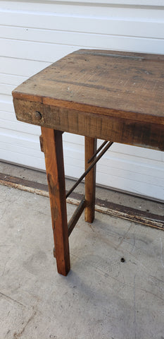 Wooden Folding Console Table Antiquities Warehouse