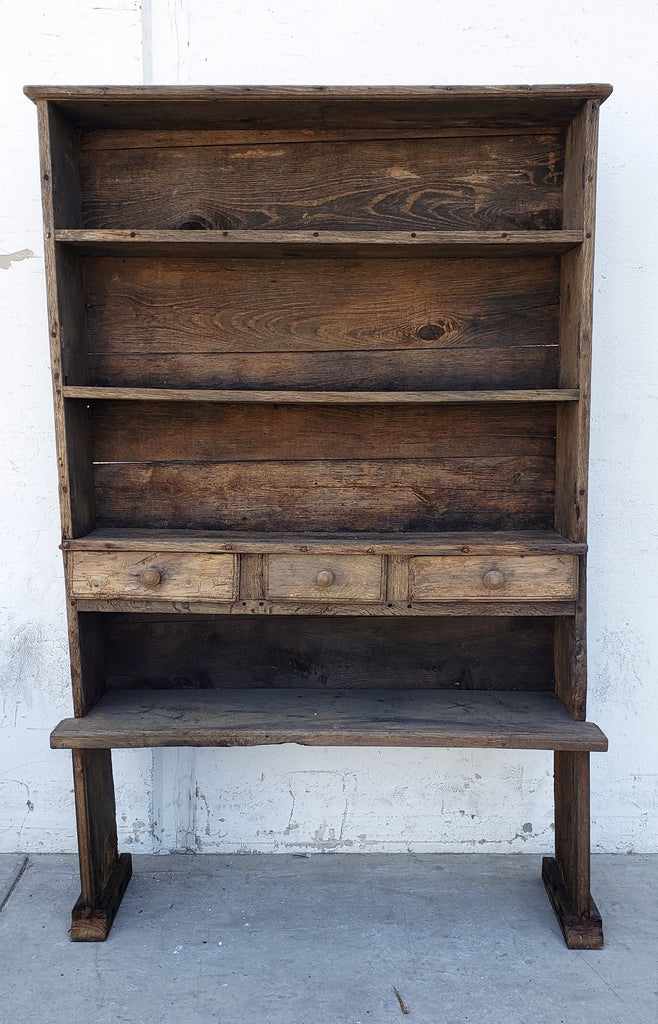 vintage wooden shelf