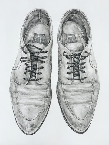 “Oxford Shoes” Pencil Drawing/Art – Antiquities Warehouse