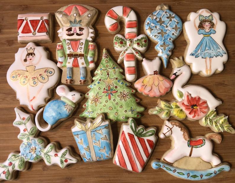 The Nutcracker Christmas Sugar Cookies by Little Birdie Parties on TheIcedSugarCookie.com