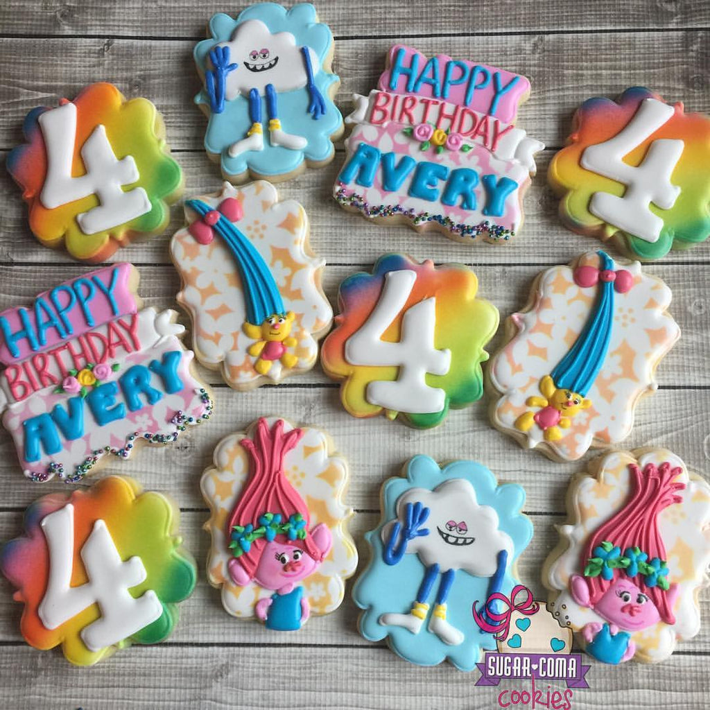 Cookie Monster Birthday Party Sugar Cookies — The Iced Sugar Cookie