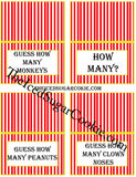 diy printable circus birthday party food label tent cards templates