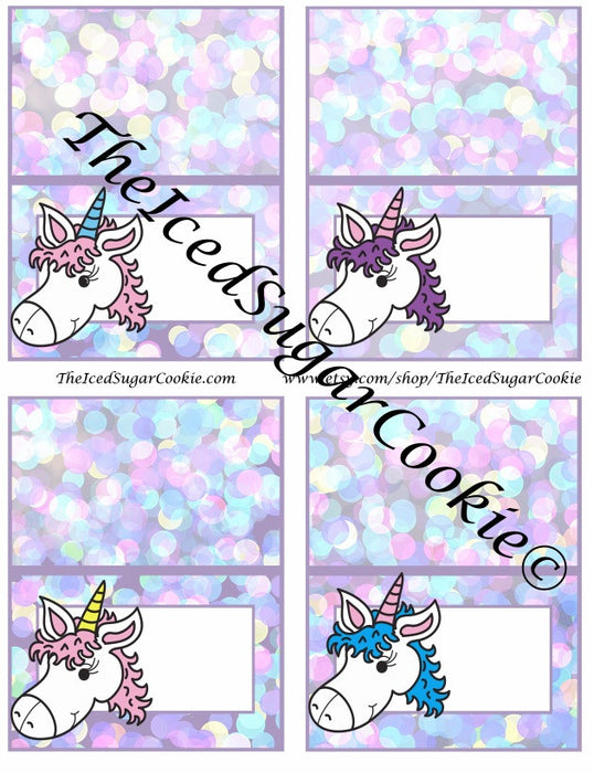 unicorn food cards the iced sugar cookie