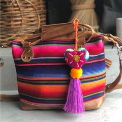 embroidered mexican bag charm stocking stuffer idea