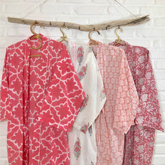 Block Printed Robes and Kimonos The Fox and the Mermaid