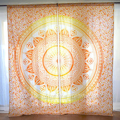 Mandala Tapestry Curtains The Fox and the Mermaid