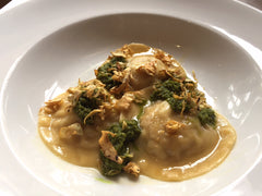 Rabbit ravioli at Lucio's paddington