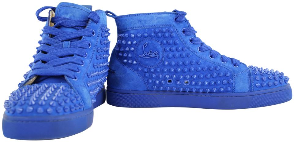 Christian Louboutin Blue Lou Pik Orlato Flat Spike Sneaker – Bagriculture