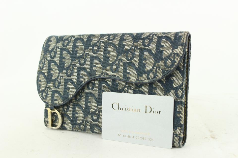 Christian Dior Saddle Flap Wallet Oblique Canvas Mini at 1stDibs  dior  flap wallet dior trifold wallet saddle