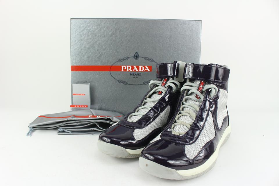 Prada Men's 10 US Cup Patent Leather Vernice Bike Sneaker 4T0341 –  Bagriculture