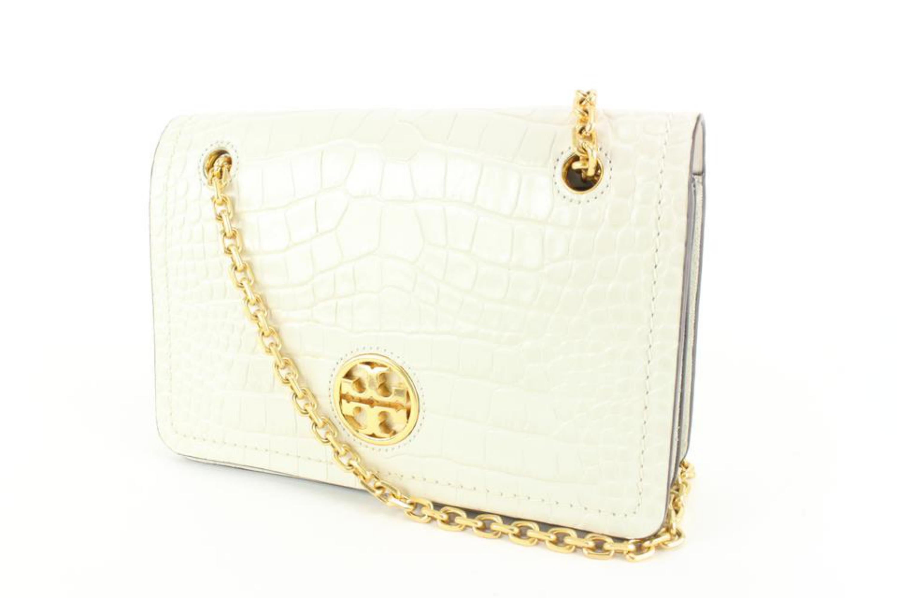 Tory Burch Carson Croc Embossed Convertible White 34tb54s – Bagriculture