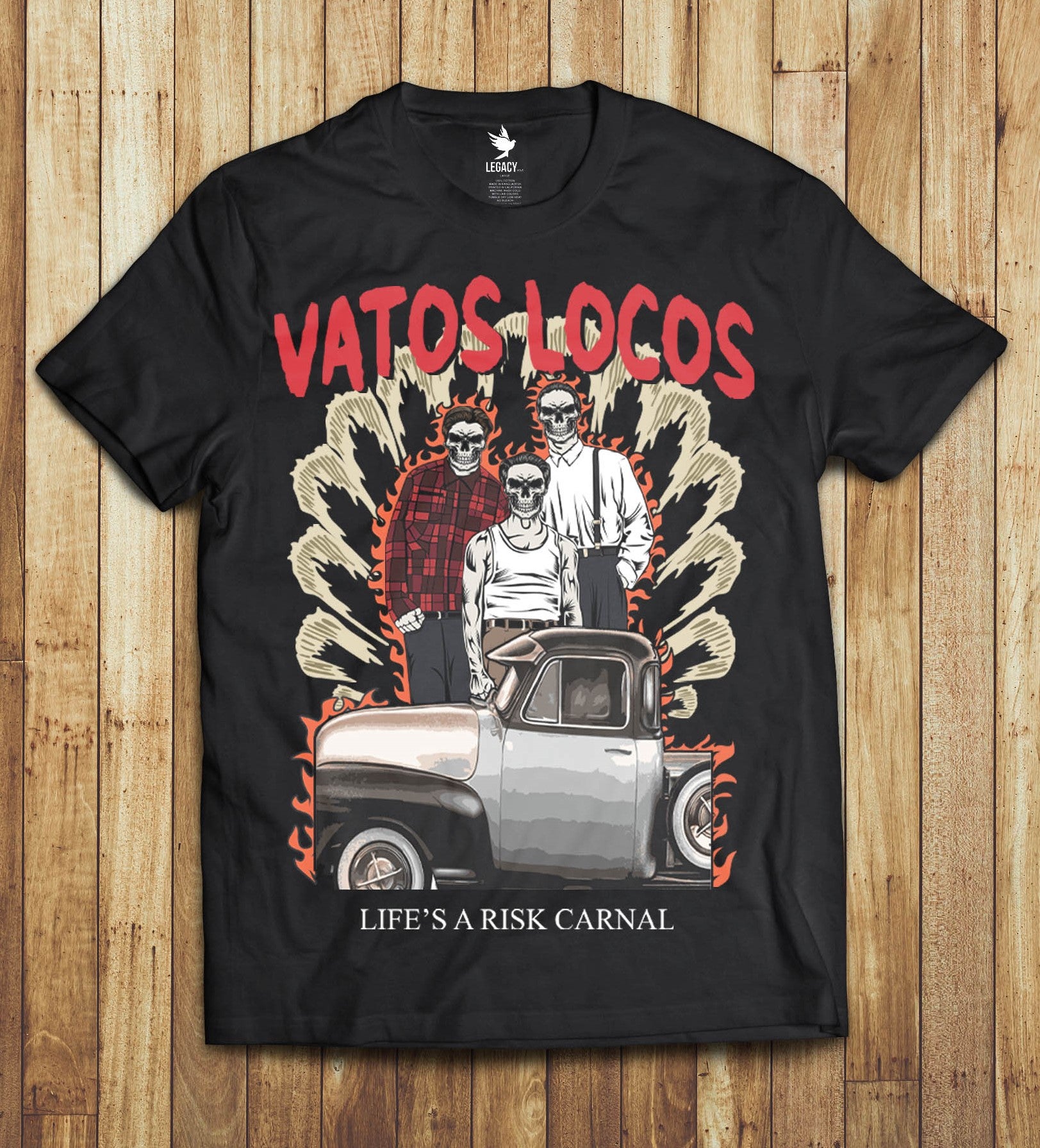 Vatos Locos T-Shirt *Skeleton Edition* - STREETWEAR