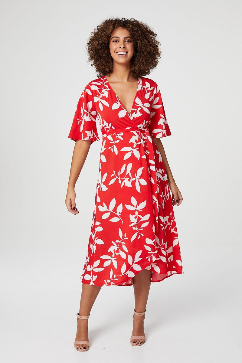 cotton wrap dress midi Big sale - OFF 77%