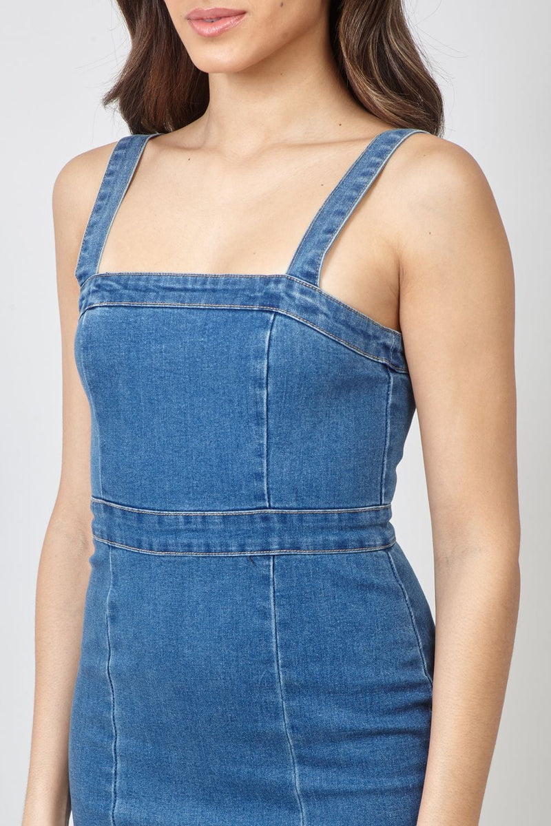 pinafore dress jeans