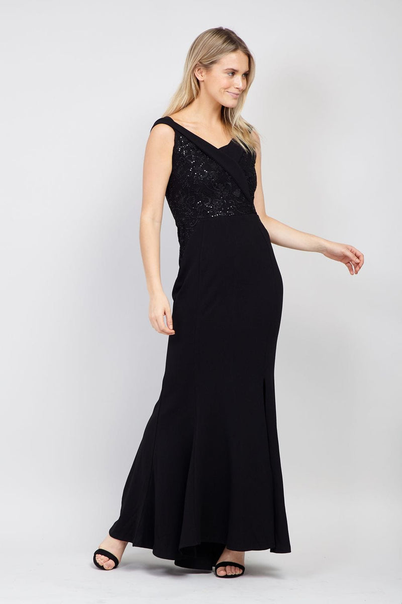Buy > black maxi prom dress > in stock