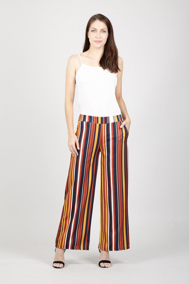 striped palazzo trousers