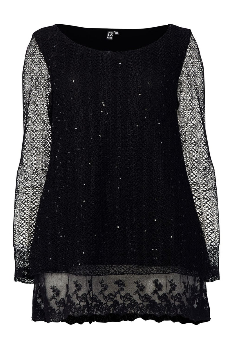 lace trim jumper