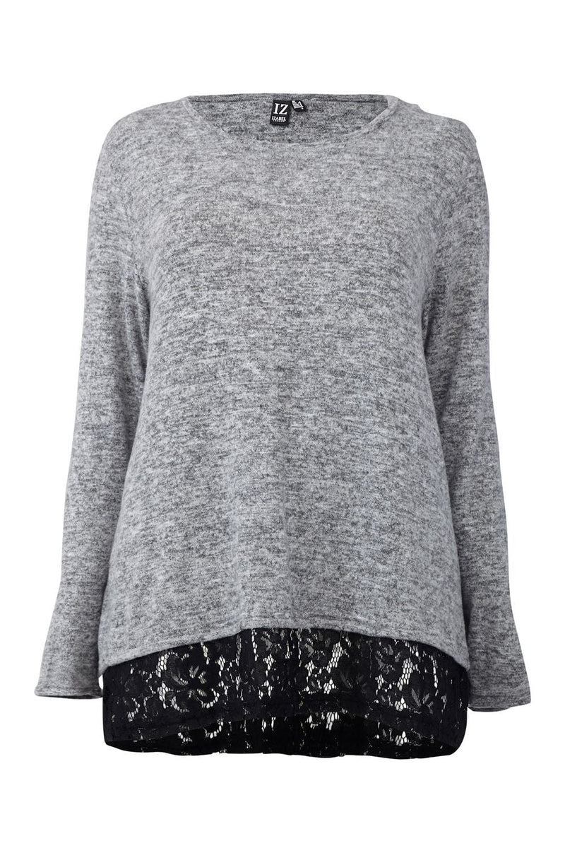 lace trim jumper