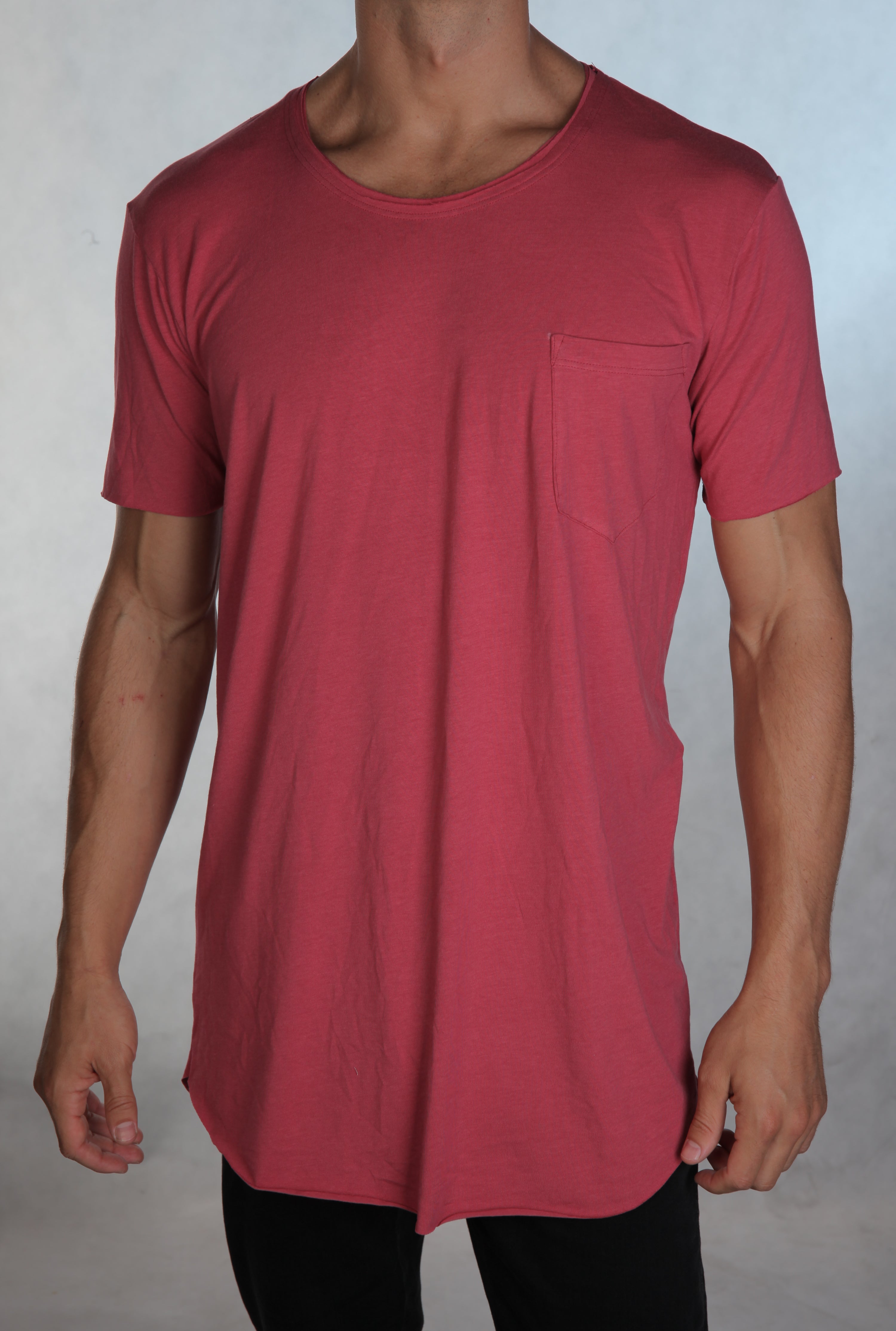 Raw Tee - Faded Red – Doubs Clothing