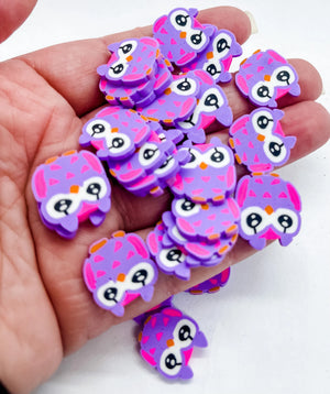 Jumbo 20MM Purple Owl Clay B6-3-1 - Crystal Bay Supplies