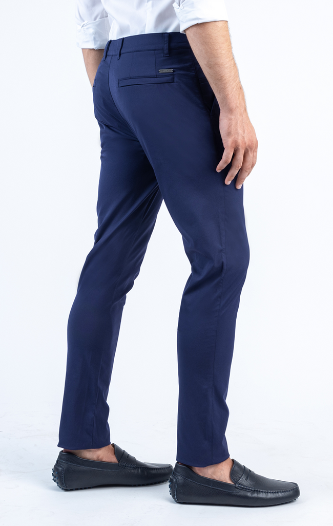 Men's Blue Performance Dress Pants - Tailored | Twillory