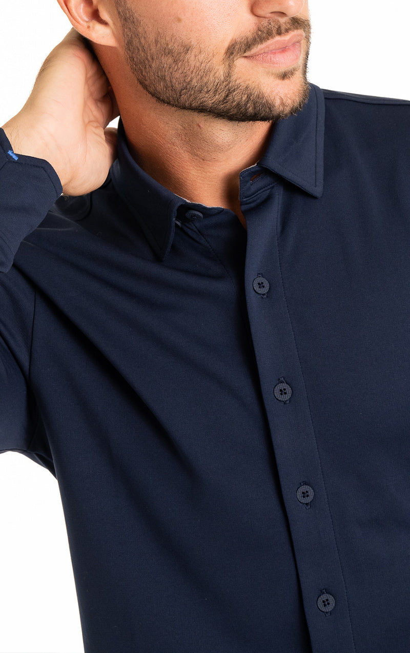 Performance Button Down Polo Shirt - Long Sleeve | Twillory