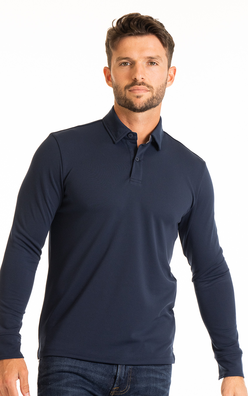 Image of Performance Long Sleeve Polo