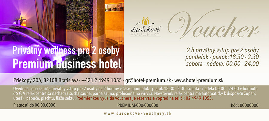 Privátny wellness Premium business hotel Bratislava