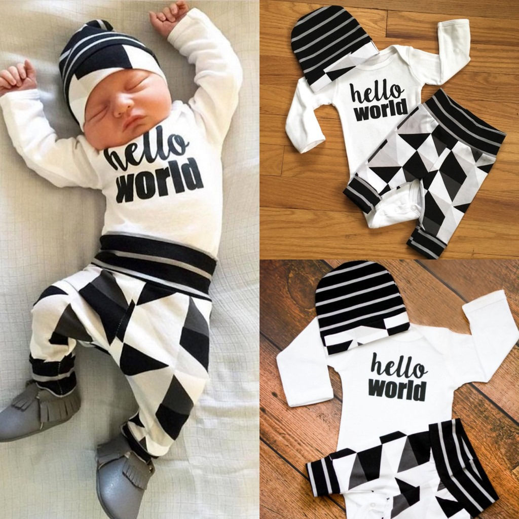 hello world baby outfit