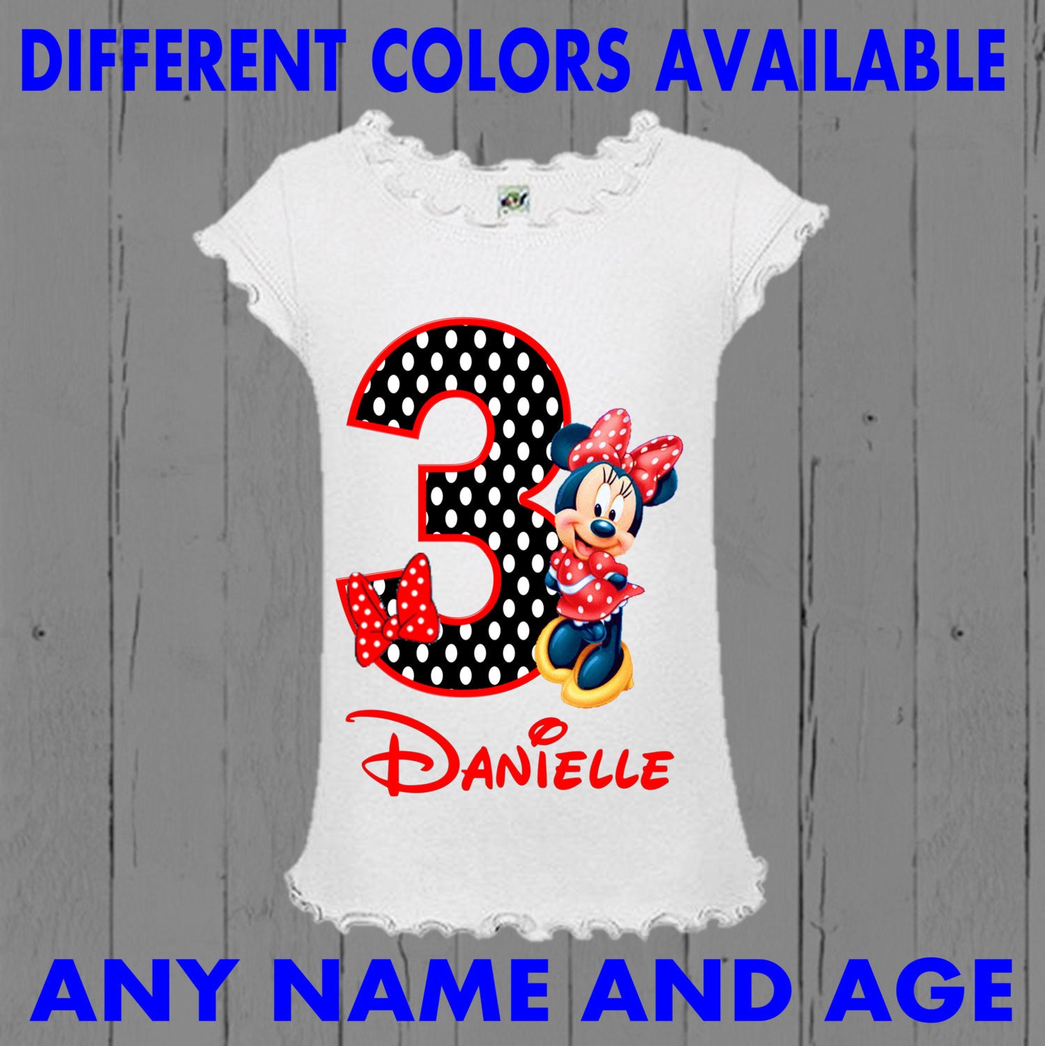 minnie mouse birthday shirt