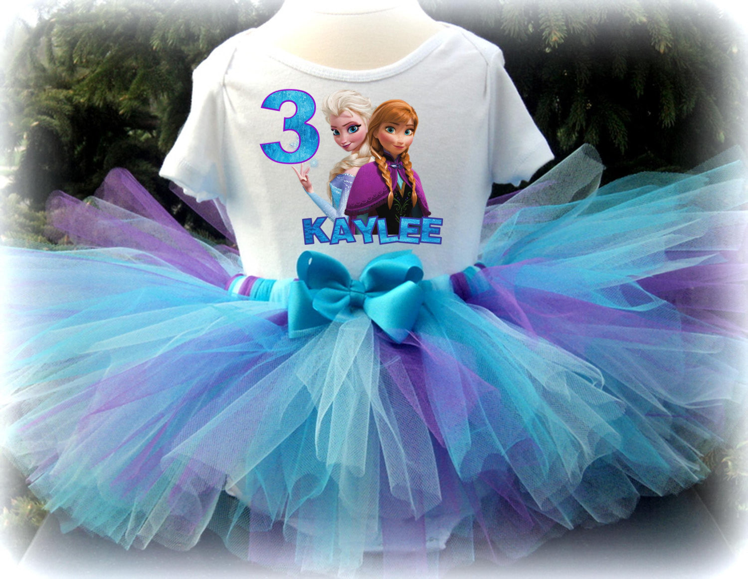 frozen tutu birthday outfit