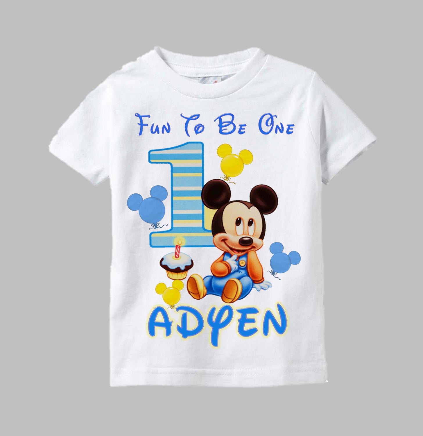 mickey mouse 1 birthday shirt