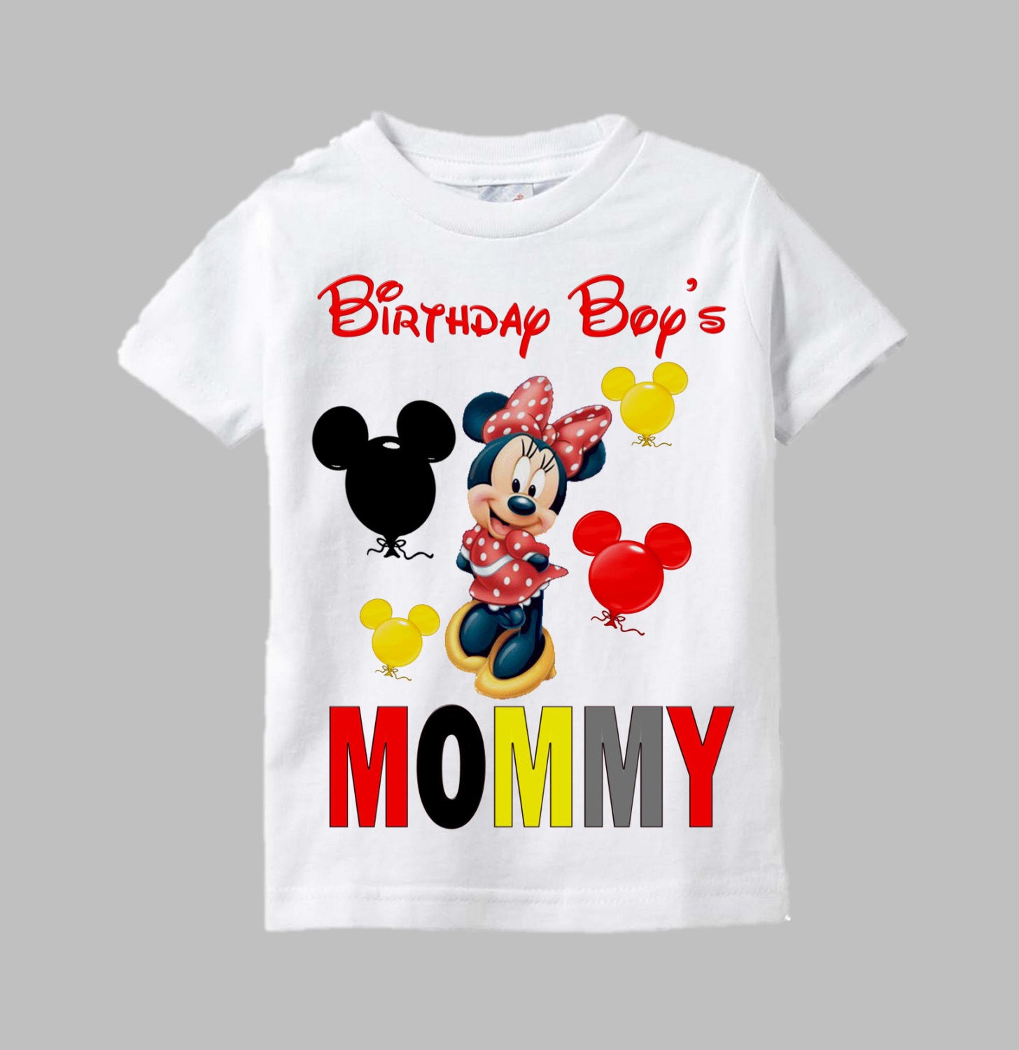 mom and dad minnie mouse birthday shirts
