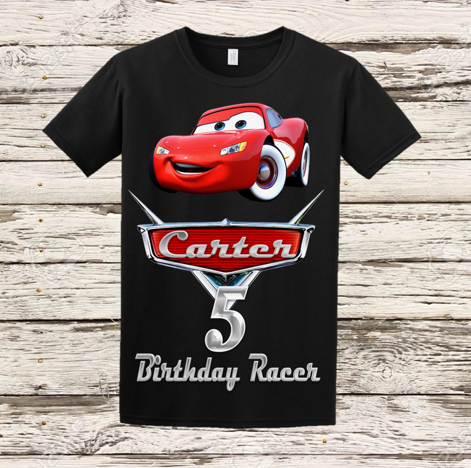 Disney Cars Birthday Shirt - White 