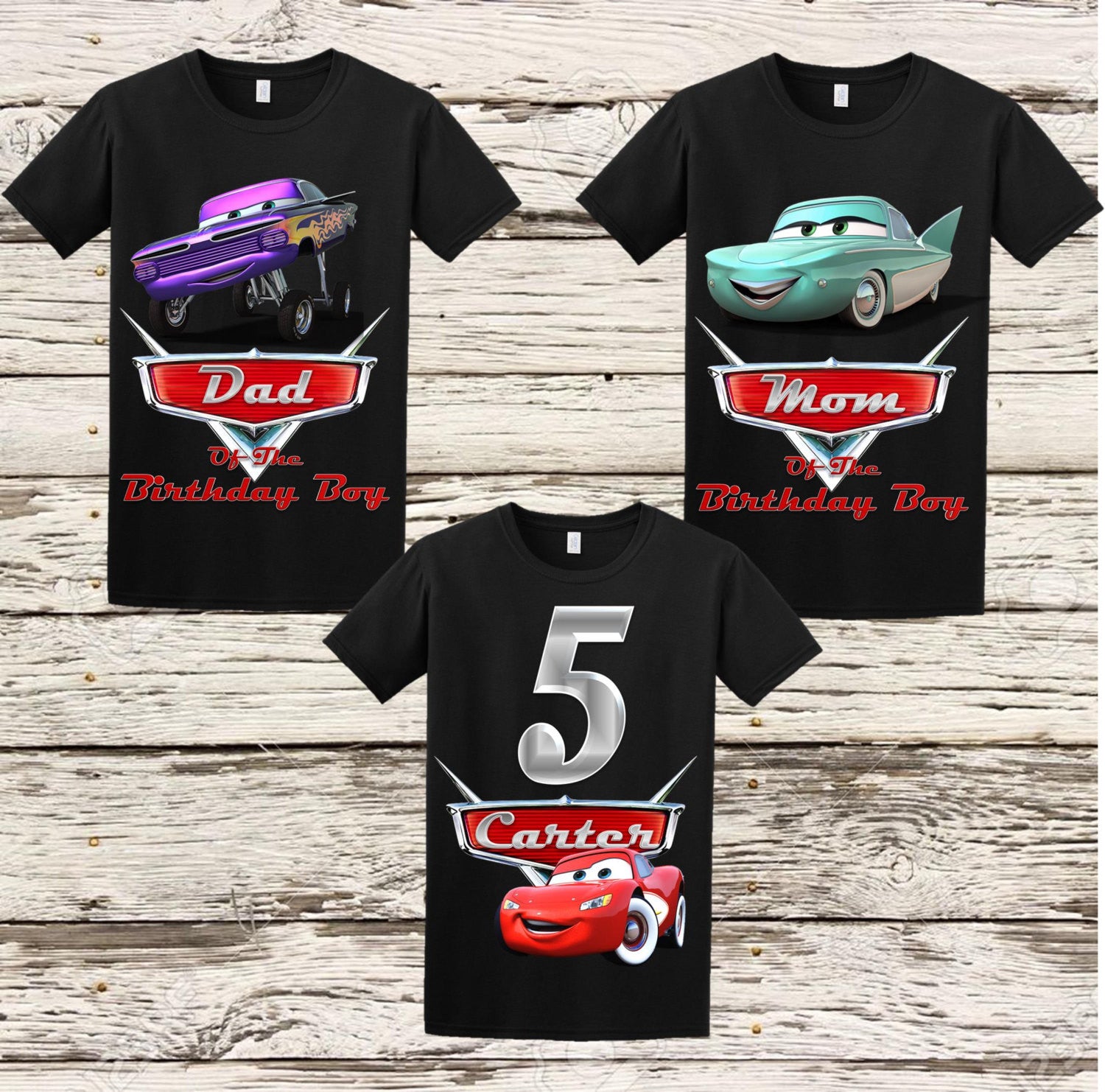disney cars birthday shirt