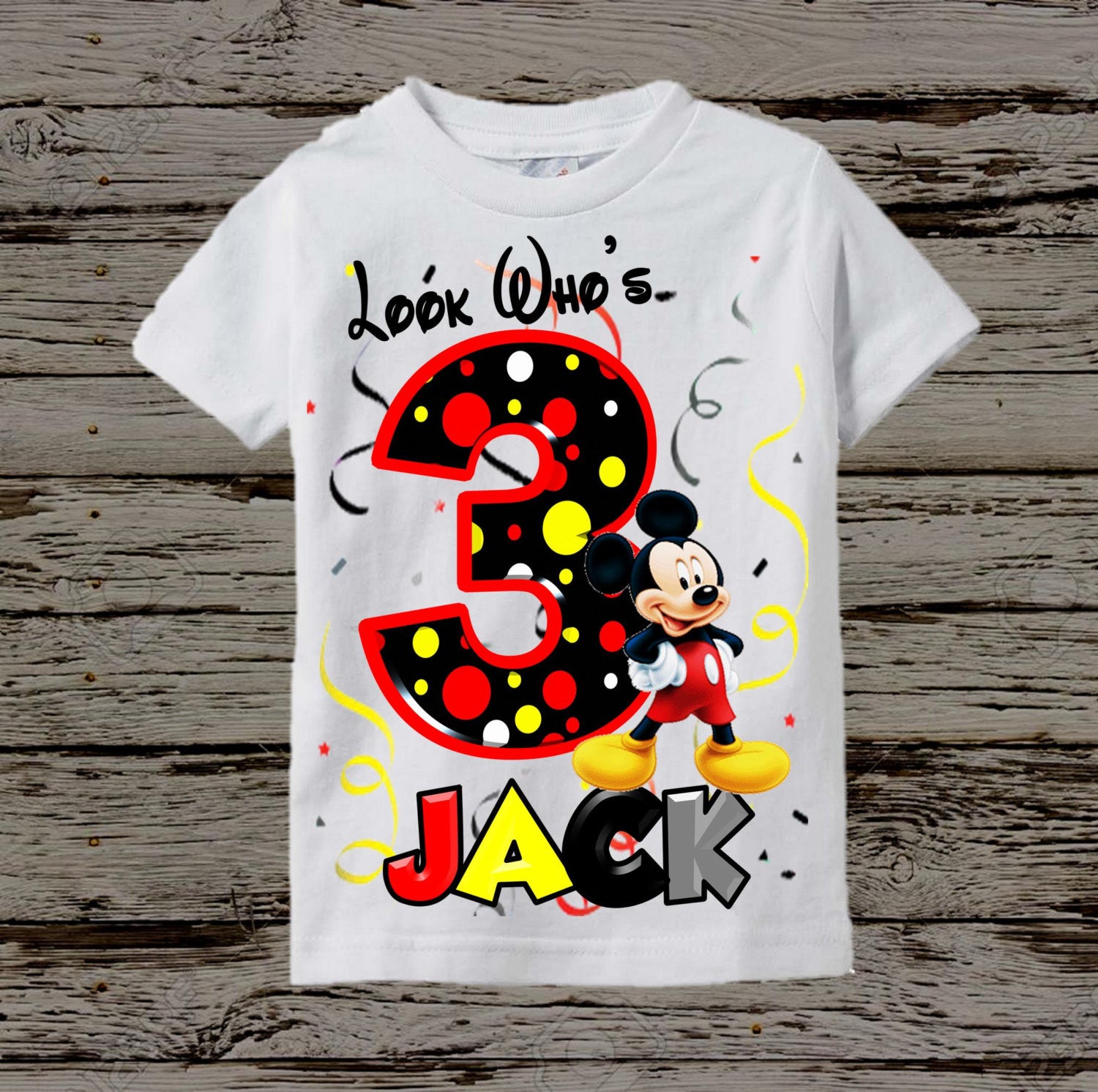 mickey mouse 1st birthday t shirt