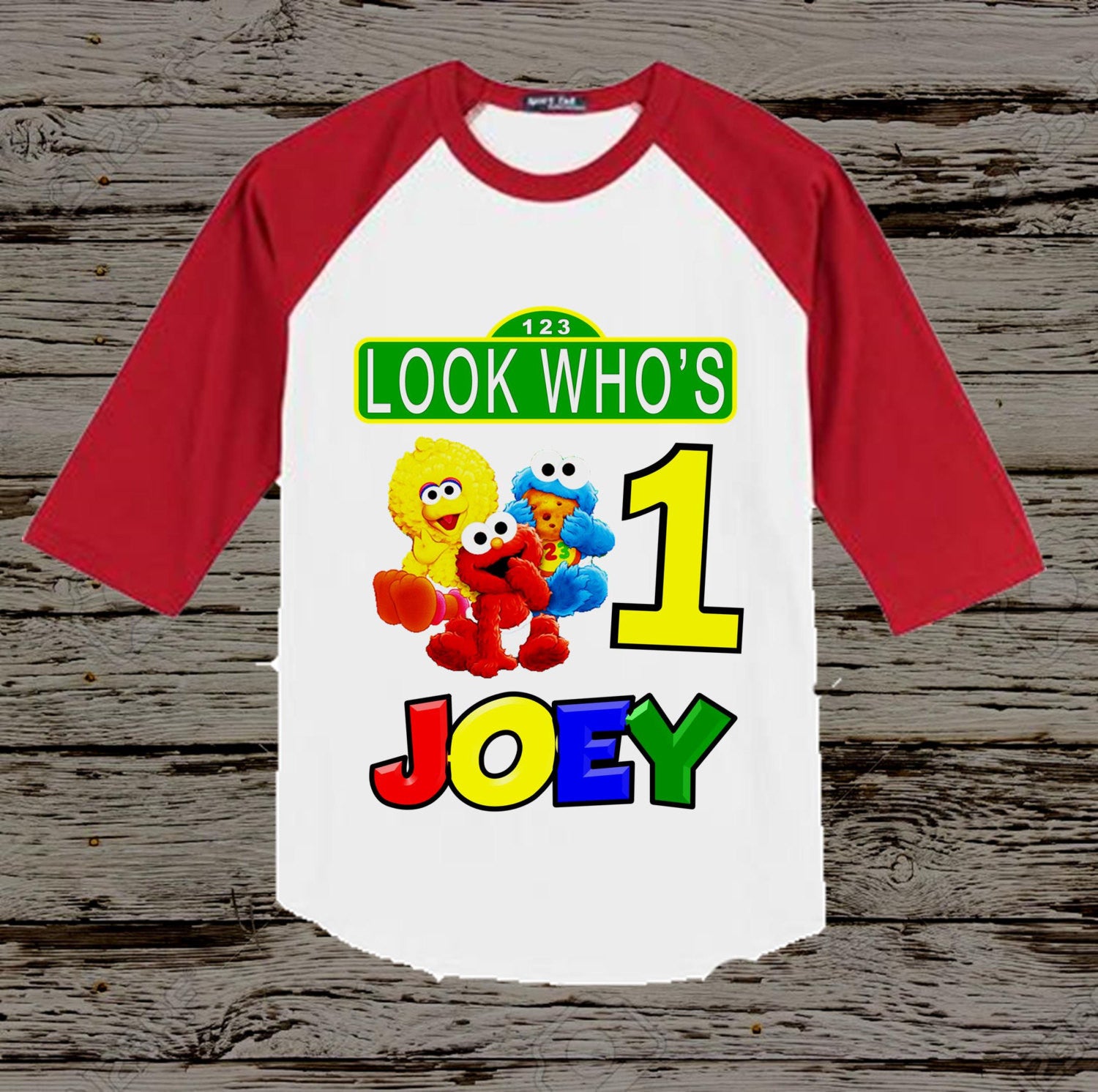 1st birthday sesame street shirt