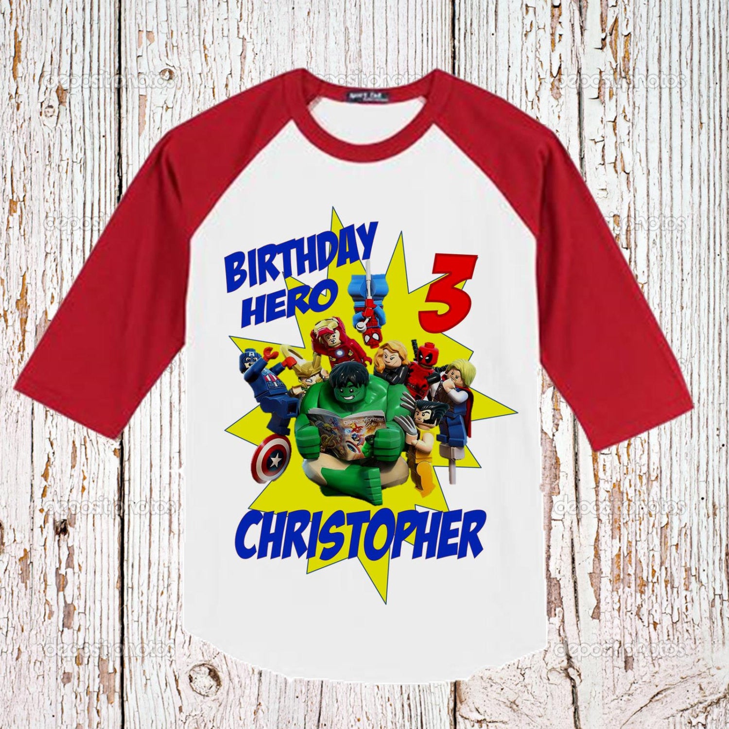 avengers birthday boy shirt