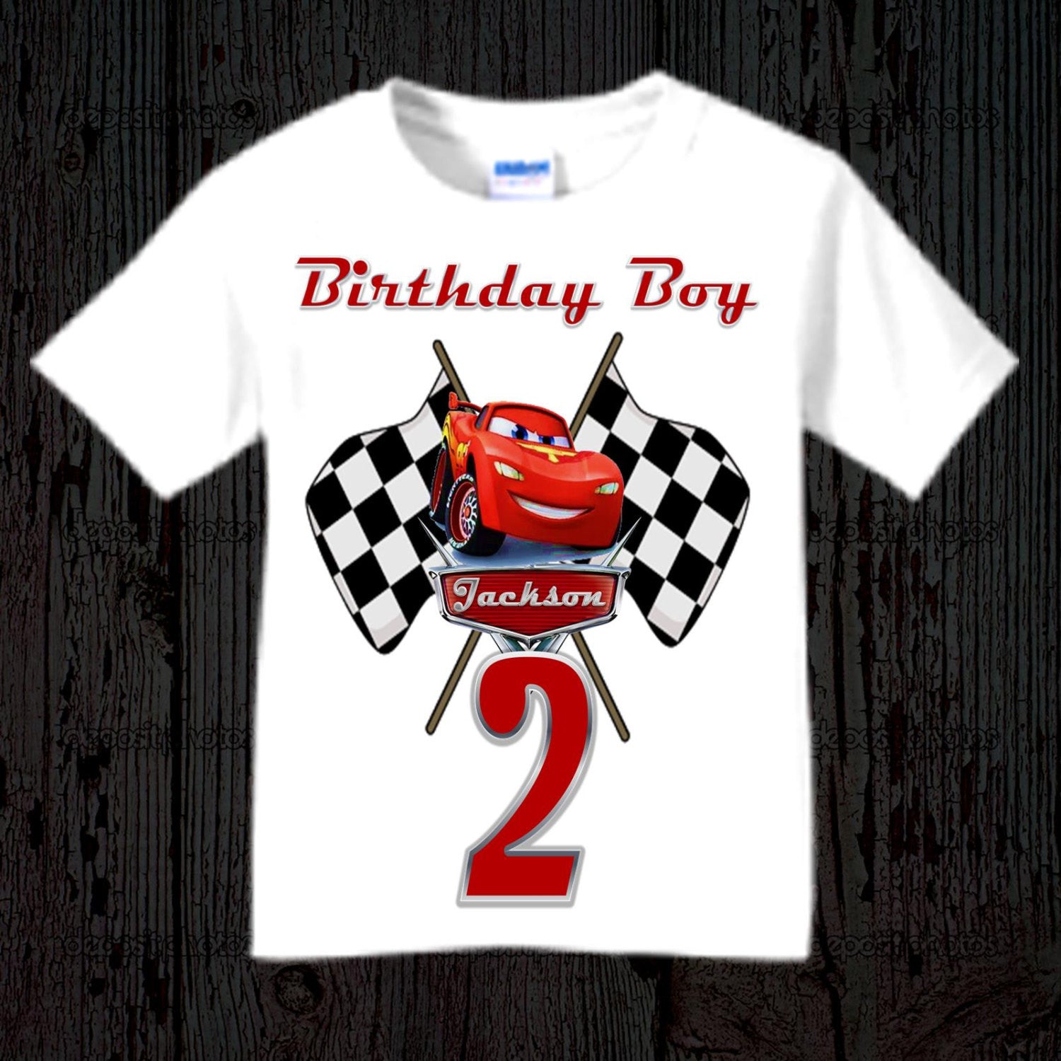 Cars Birthday Shirt - Lightning McQueen 